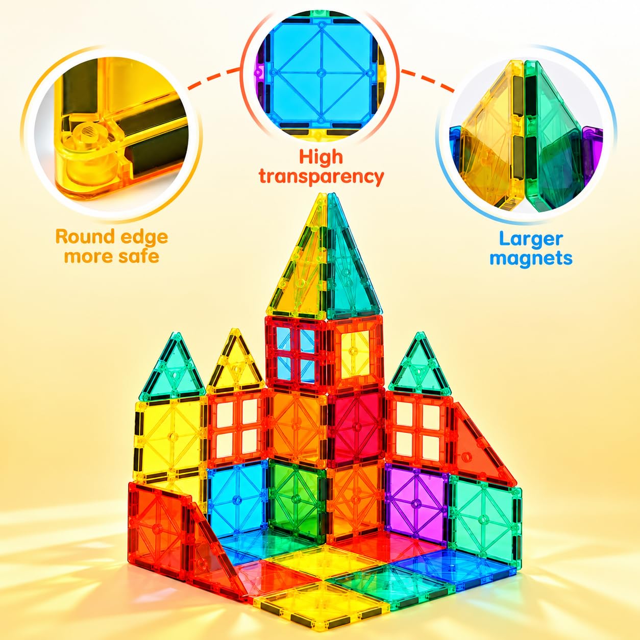 Magnetic Building Tiles – 40 Pieces