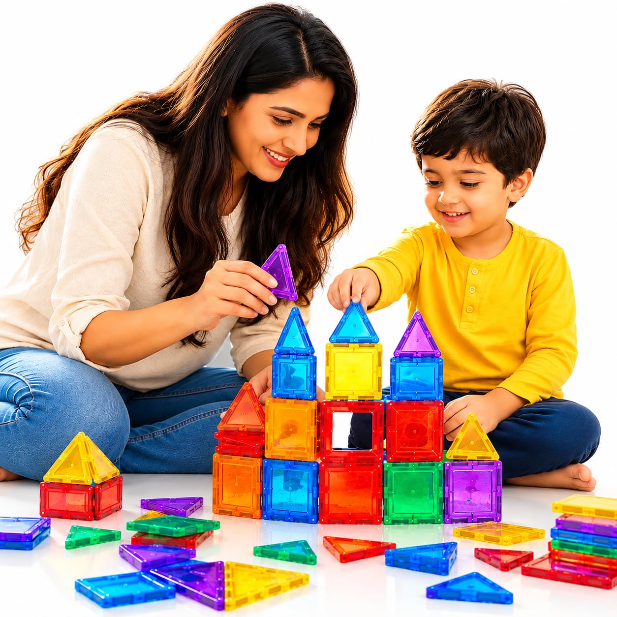 Magnetic Building Tiles – 40 Pieces