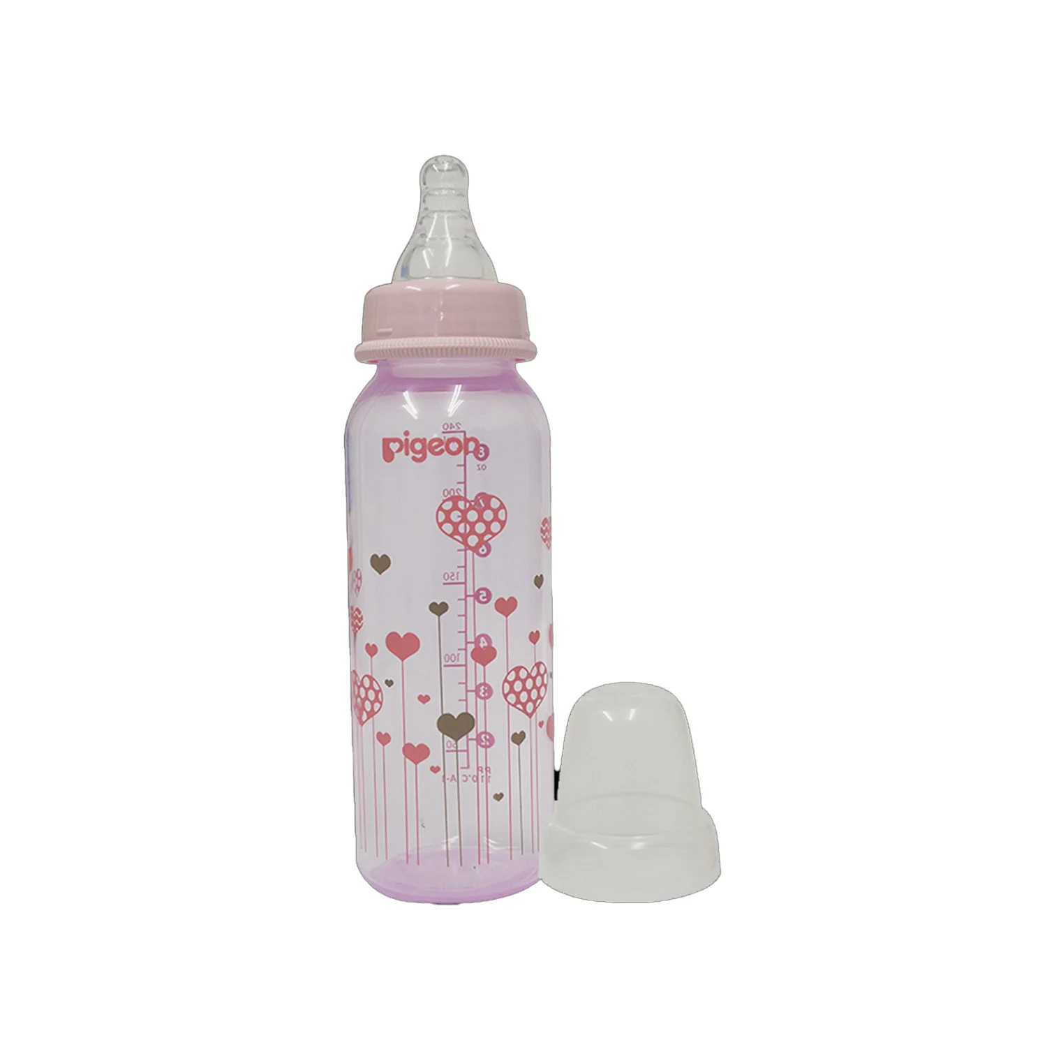 Pigeon Peristaltic Clear Nursing Bottle – 240 ml