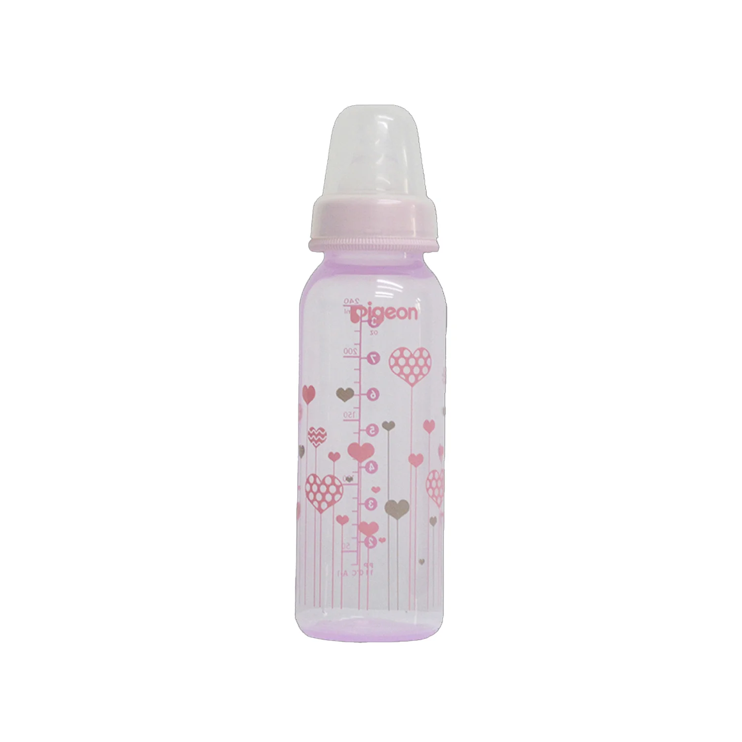 Pigeon Peristaltic Clear Nursing Bottle – 240 ml